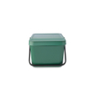 Brabantia Sort & Go Afvalemmer - 20 liter - stapelbaar - hengsel - fir green SW1117379