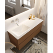 Mondiaz VICA ensemble de meuble de salle de bain - 120cm - meuble sous-vasque reposant - 2 tiroirs - lavabo cloud gauche - sans trou de robinet version XL 60cm de haut SW1089767