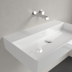 Villeroy & Boch Memento 2.0 lavabo - dessous meulé 80x47cm - sans trop-plein sans trou de robinet ceramic+ blanc SW336027