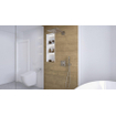 GROHE SmartControl Ensemble de douche encastrable - thermostatique - pommeau de douche carré - douchette stick - Supersteel brossé SW909596