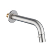 Fortifura Calvi Robinet lave-mains - encastrable - bec 18cm - à raccourcir - siphon - bonde non-obturable - Inox brossé PVD SW1189319