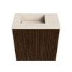 Mondiaz JOYA-DLUX Meuble de toilette 40cm - couleur Walnut - Vasque FAYE position Gauche 1 trou de robinet couleur Meli. SW1424397