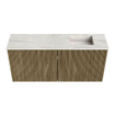 Mondiaz JOYA-DLUX 90cm toiletmeubel - kleur Dusk - Wastafel FAYE positie Rechts 1 kraangat kleur Ostra. SW1423385