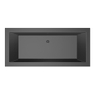 Baignoire Xenz Society - 200x90cm - avec trop-plein - sans bonde - Acrylique Ebony mat SW103379