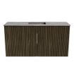Mondiaz JOYA-DLUX 80cm meuble de salle de bains - couleur Shadow - Vasque FAYE position Milieu Sans trou de robinet couleur Oza. SW1425041