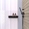 Brauer Etagère de douche - 40x10cm - Noir mat SW1102524