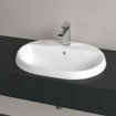 Villeroy & boch architectura lavabo à encastrer 60x45x17cm ovale 1 trou pour robinet avec trou de trop-plein blanc alpin gloss ceramic+ SW762363