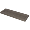 INK Dock wastafel - 120x40x6cm - 1 wasbak - 0 kraangaten - Quartz beton SW352226