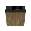 Mondiaz JOYA 40cm meuble de toilette - couleur Dusk - Vasque FAYE position Droite Sans trou de robinet couleur Urban. SW1421664