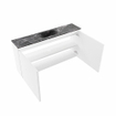 MONDIAZ TURE-DLUX Meuble de toilettes 100 cm Talc. EDEN lavabo Lava position milieu. Avec 1 trou de robinet. SW1103632