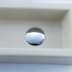 FugaFlow Efficiente Ensemble fontaine Pietra - 37,5x18,5x9cm - céramique - trou de robinet à gauche - robinet de fontaine chrome - bouchon de vidange - siphon abaissé - Beige mat SW1442327