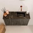 Mondiaz JOYA-DLUX Meuble de toilette 70cm - couleur Shadow - Lavabo FAYE position Droite Sans trou de robinet couleur Lava SW1422850