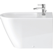 Duravit D-neo staand bidet 65x37x40cm m/overloop wit SW640380