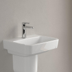 Villeroy & Boch O.novo Lave-main WC 45x16x13.5cm 1 trou de robinet sans trop-plein Blanc Alpin SW448468