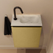 MONDIAZ TURE-DLUX Meuble toilette - 40cm - Oro - EDEN - vasque Opalo - position droite - 1 trou de robinet SW1104439