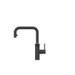 Quooker BE Flex Square kokendwaterkraan - draaibare & uittrekbare uitloop - PRO3 incl. Cube reservoir - Warm / kokend / bruisend / gefilterd water - zwart SW1419622