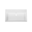 Saniclass Legend Meubelwastafel - 60.5x47x12cm - overloop - 1 wasbak - zonder kraangat - keramiek - wit glans SW1382542