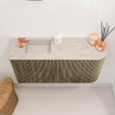 Mondiaz JOYA-DLUX 81.6cm toiletmeubel - ronding rechts kleur Dusk - Wastafel FAYE positie Links 1 kraangat kleur Opalo. SW1423355