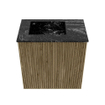 Mondiaz JOYA-DLUX Meuble de toilette 40cm - couleur Dusk - Vasque FAYE position Gauche 1 trou de robinet couleur Lava SW1423207