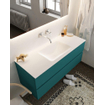 Mondiaz VICA Ensemble de meuble de salle de bain - 120cm - meuble sous-vasque smag - 2 tiroirs - lavabo cloud milieu - sans trou de robinet version XL 60cm de haut SW1090228