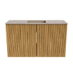 Mondiaz JOYA-DLUX 70cm meuble de toilette - couleur Chêne - Vasque FAYE position Milieu Sans trou de robinet couleur Arène SW1426233