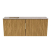 Mondiaz JOYA-DLUX 100cm meuble de salle de bains - couleur Oak - Vasque FAYE position Gauche 1 trou de robinet couleur Arena. SW1423868