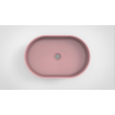 Arcqua Case lavabo vasque - 55x36cm - Ovale - Marbre de synthèse Rose Mat SW767322