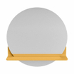 Mondiaz SPOT Miroir de salle de bains - rond 60cm - tablette de miroir - couleur Ocher SW1235562