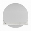 Miroir de salle de bain Mondiaz SPOT - rond 60cm - plan de miroir - couleur Ostra SW1235661