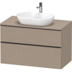 Duravit D-neo Meuble sous vasque 100x55x66.4cm 2 tiroirs Lin mat SW641229