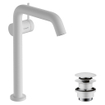 Hansgrohe Tecturis S Mitigeur de lavabo - pour vasques - vidage push to open - bec de 16.7 cm - blanc mat SW918734