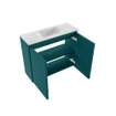 MONDIAZ TURE-DLUX Meuble de toilettes - 60cm - Smag - EDEN - lavabo Opalo - position centrale - 1 trou de robinet SW1126206