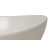 Plieger Scale bac à encastrer en céramique ovale 39x32x17,5cm blanc mat SW94938