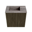 Mondiaz JOYA-DLUX Meuble de toilette 40cm - couleur Shadow - Vasque FAYE position Gauche 1 trou de robinet couleur Oza SW1425017