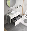 Duravit D-Neo vasque à poser 60x40x12.5cm sans trou de robinet avec Wondergliss céramique Blanc SW640416