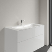 Villeroy & Boch Finion lavabo pour meuble - 1 trou de robinet 100x50cm - ceramic+ avec trop-plein dissimulé blanc SW106530