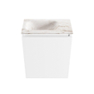 MONDIAZ TURE-DLUX Meuble de toilette 40cm Talc. EDEN lavabo Frappe position gauche. Sans trou de robinet. SW1102585