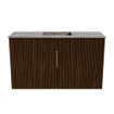 Mondiaz JOYA-DLUX 70cm toiletmeubel - kleur Walnut - Wastafel FAYE positie Midden Zonder kraangat kleur Oza. SW1424580