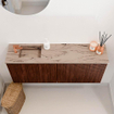 Mondiaz JOYA-DLUX 100cm toiletmeubel - kleur Ruby - Wastafel FAYE positie Links 1 kraangat kleur Arena. SW1425295