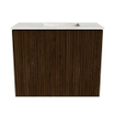 Mondiaz JOYA-DLUX Meuble de salle de bains 50cm - couleur Walnut - Vasque FAYE position Droite 1 trou de robinet couleur Ostra. SW1422583