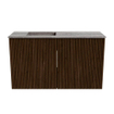 Mondiaz JOYA-DLUX 70cm toiletmeubel - kleur Walnut - Wastafel FAYE positie Links 1 kraangat kleur Oza. SW1426246