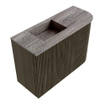 Mondiaz JOYA-DLUX 61.6cm toiletmeubel - ronding rechts kleur Shadow - Wastafel FAYE positie Links 1 kraangat kleur Oza. SW1425053