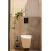 QeramiQ Dely WC suspendu à fond creux Rimless 36.3x51.7cm avec abattant softclose Blanc mat SW543432