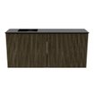 Mondiaz JOYA 90cm toiletmeubel - kleur Shadow - Wastafel FAYE positie Links Zonder kraangat kleur Urban. SW1421508