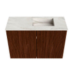 Mondiaz JOYA-DLUX 60cm meuble de salle de bains - couleur Ruby - Vasque FAYE position Droite 1 trou de robinet couleur Ostra. SW1423781
