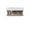 Saniclass Chacito Meuble sous-lavabo - 100x39.5x55cm - peu profond - 2 tiroirs - sans poignées - chêne chaud SW1529833
