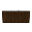 Mondiaz JOYA-DLUX 90cm toiletmeubel - kleur Walnut - Wastafel FAYE positie Midden 1 kraangat kleur Glace. SW1422349