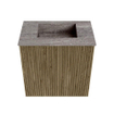 Mondiaz JOYA-DLUX 40cm toiletmeubel - kleur Dusk - Wastafel FAYE positie Midden Zonder kraangat kleur Oza. SW1425956