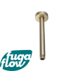 FugaFlow Eccelente Sobrado Badkamer Plafondarm - rond - 20cm - PVD geborsteld messing SW1123307