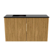 Mondiaz JOYA 70cm meuble de toilette - couleur Chêne - Vasque FAYE position Gauche Sans trou de robinet couleur Urban SW1421203